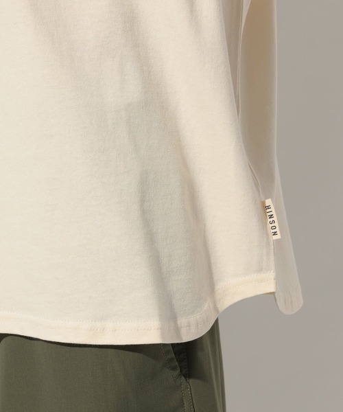 HINSON（ヒンソン）の「【HINSON×BAYFLOW】L/S TEE（Tシャツ/カットソー・メンズ・カーキ/ホワイト/ブラック・LARGE/MEDIUM）」の16枚目の写真