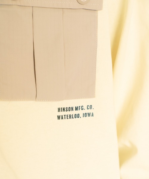 HINSON（ヒンソン）の「【HINSON×BAYFLOW】L/S TEE（Tシャツ/カットソー・メンズ・カーキ/ホワイト/ブラック・LARGE/MEDIUM）」の5枚目の写真