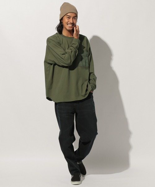 HINSON（ヒンソン）の「【HINSON×BAYFLOW】L/S TEE（Tシャツ/カットソー・メンズ・カーキ/ホワイト/ブラック・LARGE/MEDIUM）」の9枚目の写真