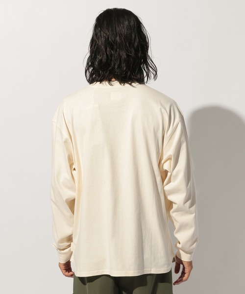 HINSON（ヒンソン）の「【HINSON×BAYFLOW】L/S TEE（Tシャツ/カットソー・メンズ・カーキ/ホワイト/ブラック・LARGE/MEDIUM）」の12枚目の写真