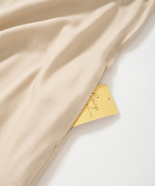 Crisp（クリスプ）の「ヘムギャザーキャミワンピース（ワンピース・レディース・ブラック/ベージュ/ブルー・FREE）」の10枚目の写真