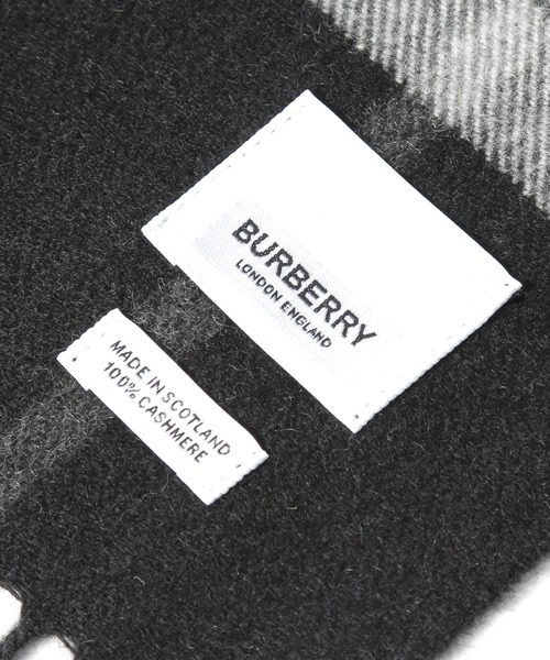 ECHELLE Liberte(エシェルリベルテ)の「BURBERRY CLASSIC CHECK CASHMERE SCARF バーバリー クラシック チェック マフラー カシミヤ スカーフ(マフラー・レディース・ブラック/ベージュ/ネイビー/グレー/チャコール・FREE)」の9枚目の写真