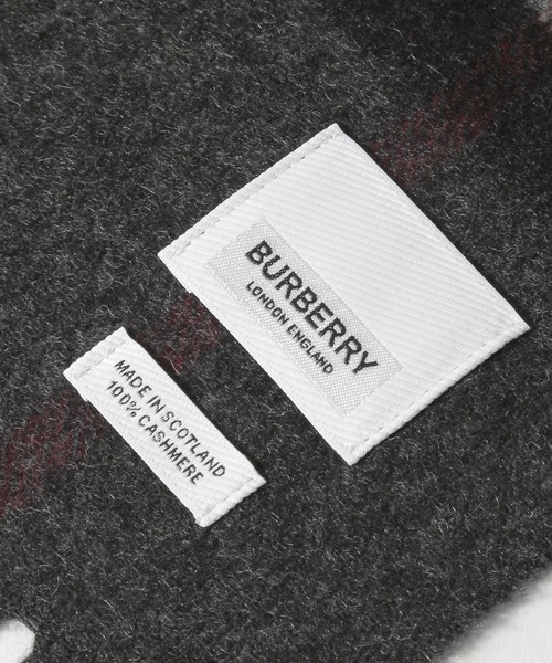 ECHELLE Liberte(エシェルリベルテ)の「BURBERRY CLASSIC CHECK CASHMERE SCARF バーバリー クラシック チェック マフラー カシミヤ スカーフ(マフラー・レディース・ブラック/ベージュ/ネイビー/グレー/チャコール・FREE)」の19枚目の写真