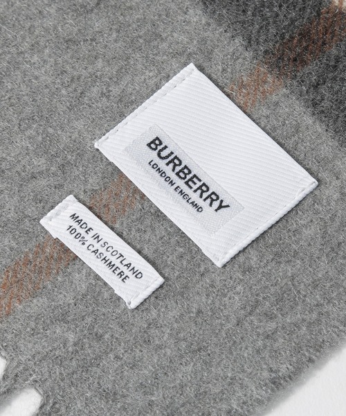 ECHELLE Liberte(エシェルリベルテ)の「BURBERRY CLASSIC CHECK CASHMERE SCARF バーバリー クラシック チェック マフラー カシミヤ スカーフ(マフラー・レディース・ブラック/ベージュ/ネイビー/グレー/チャコール・FREE)」の14枚目の写真