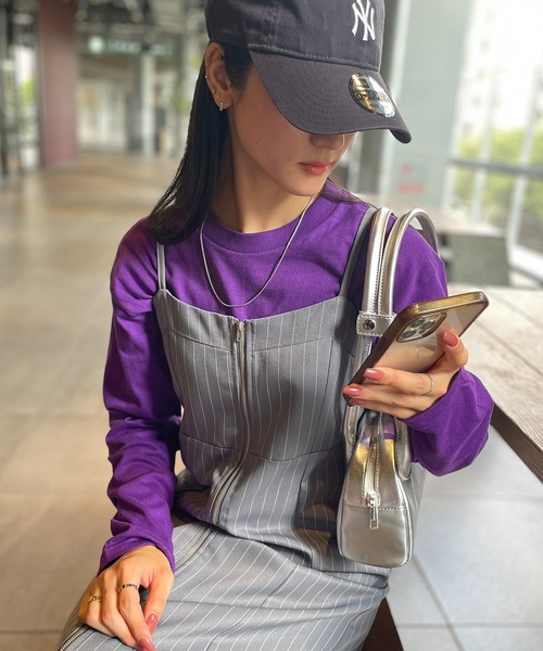 Printstar(プリントスター)の「袖リブなしでつくる、こなれシルエット【Printstar】heavy weight long sleeve t-shirt / ヘビーウェイト ロングスリーブTシャツ ロンT 長袖Tシャツ オーバーサイズ 無地 00102(Tシャツ/カットソー・レディース・ホワイト/アーミー/ネイビー/ブラック/杢グレー/ライトピンク/レッド/パープル/イエロー/イエロー系その他2/ロイヤルブルー/ピンク系/バーガンディー/ターコイズブルー/グレー/オレンジ/オリーブ・XL/M/L/S/2XL)」の10枚目の写真