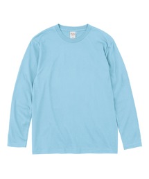ロングtシャツ ロンt 無地」に該当するブルー・ネイビー/青色系の
