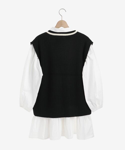 MAJESTIC LEGON(マジェスティックレゴン)の「Vネックベストセットチュニックワンピ(シャツワンピース・レディース・ブラック系その他/グリーン系その他/ホワイト系その他2・SMALL/MEDIUM)」の20枚目の写真