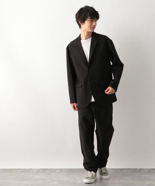 GLOBAL WORK（グローバルワーク）の「LAZY SLACKS/954969（スラックス・メンズ・アイボリー/ブラック・MEDIUM/LARGE/SMALL）」の6枚目の写真