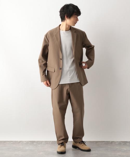 GLOBAL WORK（グローバルワーク）の「LAZY SLACKS/954969（スラックス・メンズ・アイボリー/ブラック・MEDIUM/LARGE/SMALL）」の11枚目の写真