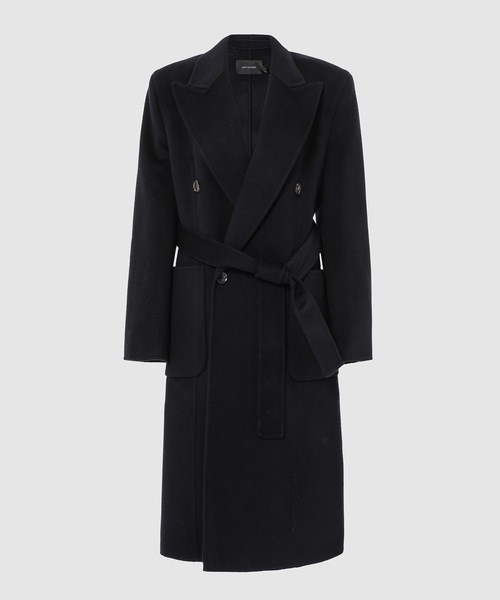 LOW CLASSIC(ロウ クラシック)の「HANDMADE DOUBLE COAT(ステンカラーコート・レディース・ネイビー・S/M)」の1枚目の写真