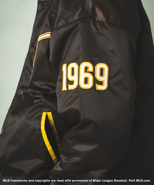 JOURNAL STANDARD relume（ジャーナルスタンダード　レリューム）の「【FANATICS×relume / ファナティクス】別注 スタジアムコーチジャケット MLB（スタジャン・メンズ・ブラウン/グリーン/ネイビー/ブルー系その他・M/L）」の15枚目の写真