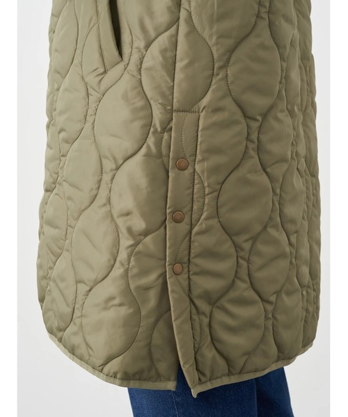 earth music&ecology（アースミュージックアンドエコロジー）の「キルティングハーフコート（その他アウター・レディース・ブラック/ベージュ/カーキ・M/L）」の8枚目の写真