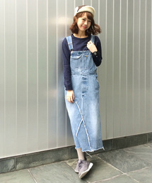 Kastane | デニムオーバーオールSK(デニムパンツ)