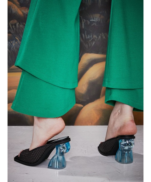 PAMEO POSE(パメオポーズ)の「Seawater Heel Mule Black(サンダル・レディース・ブラック・38/39/37)」の8枚目の写真