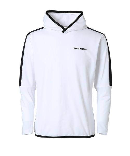 割30 セール 吸水速乾 Uv ライン使い長袖フーディプルオーバー パーカー Jun Rope ジュンアンドロペ のファッション 特別配送 Bmti Uz