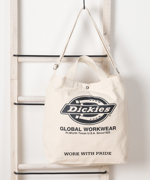 Dickies(ディッキーズ)の「【73】【Dickies/ディッキーズ】ブランドロゴ 2WAY キャンバストート/ ショルダーバッグ/ BAG(トートバッグ・レディース・ブラック/ネイビー/レッド/オフホワイト/ブラック系/ネイビー系/ホワイト系/レッド系・FREE)」の5枚目の写真