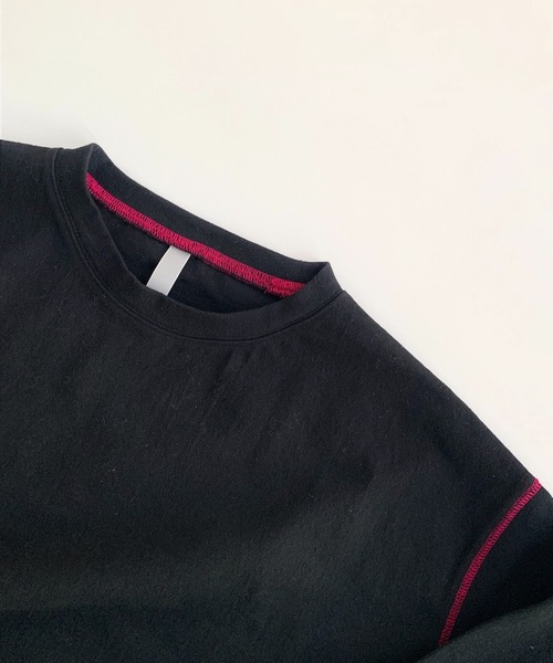 Q（キュー）の「ヘビーウェイトロンT（Tシャツ/カットソー・レディース・ホワイト/ブラック/アイボリー/ブラック系その他・MEDIUM）」の7枚目の写真