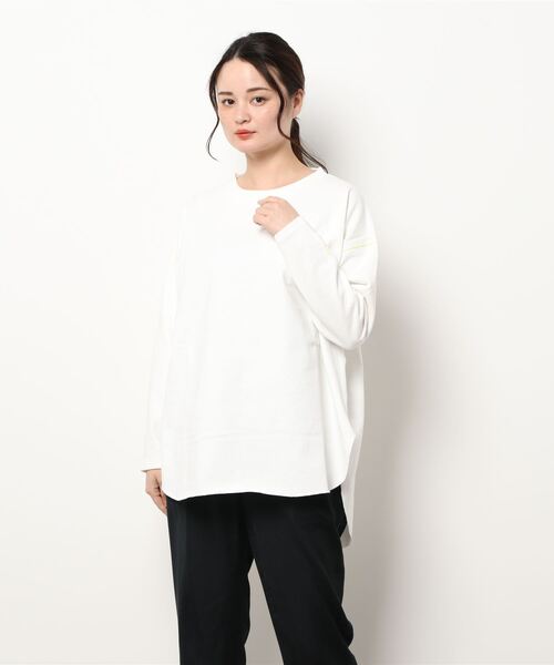 Q（キュー）の「ヘビーウェイトロンT（Tシャツ/カットソー・レディース・ホワイト/ブラック/アイボリー/ブラック系その他・MEDIUM）」の14枚目の写真