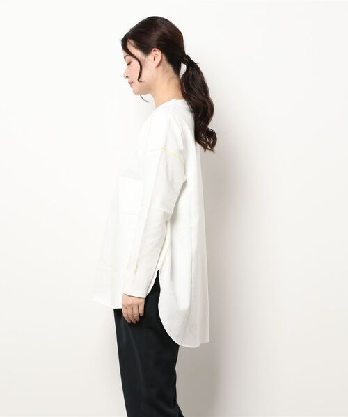 Q（キュー）の「ヘビーウェイトロンT（Tシャツ/カットソー・レディース・ホワイト/ブラック/アイボリー/ブラック系その他・MEDIUM）」の12枚目の写真