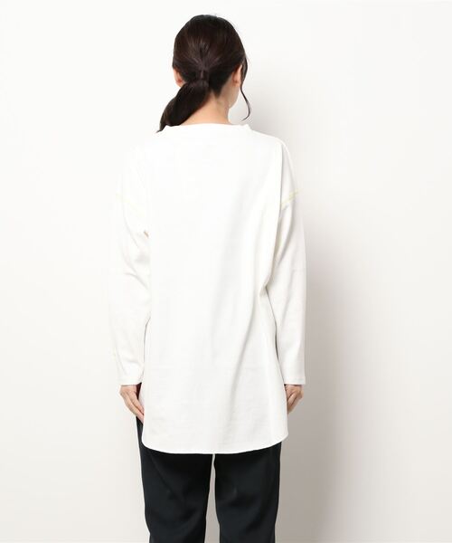 Q（キュー）の「ヘビーウェイトロンT（Tシャツ/カットソー・レディース・ホワイト/ブラック/アイボリー/ブラック系その他・MEDIUM）」の11枚目の写真