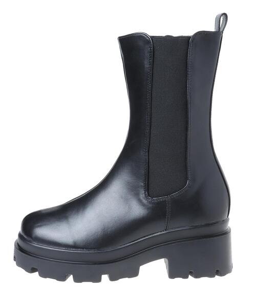 INGNI（イング）の「プラットフォームソールミドルレングスサイドゴアブーツ（ブーツ・レディース・ブラック・M）」の3枚目の写真