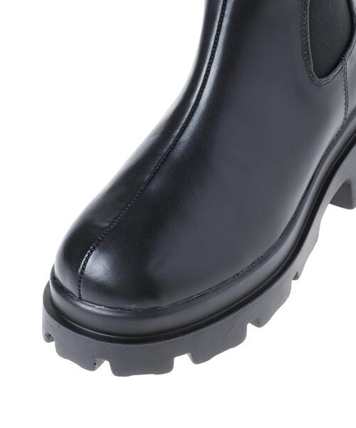 INGNI（イング）の「プラットフォームソールミドルレングスサイドゴアブーツ（ブーツ・レディース・ブラック・M）」の9枚目の写真