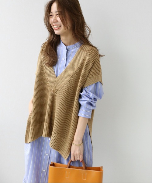 JOURNAL STANDARD relume(ジャーナルスタンダード レリューム)の「製品染めVネックベスト◆(ベスト・レディース・ナチュラル/キャメル・FREE)」の11枚目の写真