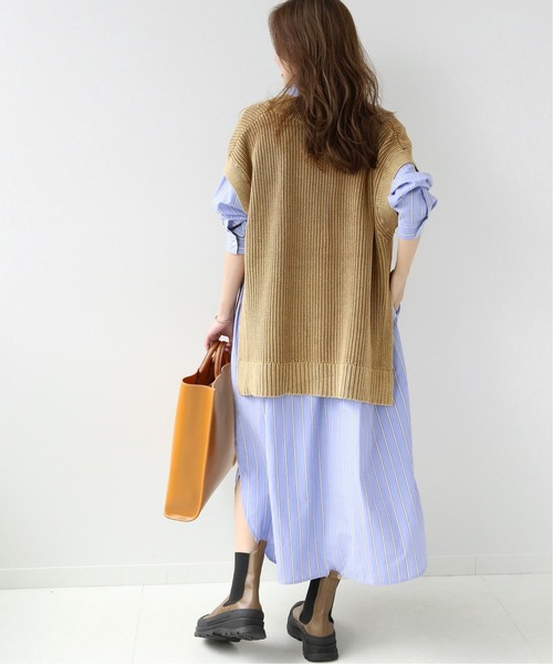 JOURNAL STANDARD relume(ジャーナルスタンダード レリューム)の「製品染めVネックベスト◆(ベスト・レディース・ナチュラル/キャメル・FREE)」の22枚目の写真