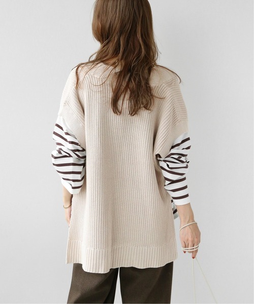 JOURNAL STANDARD relume(ジャーナルスタンダード レリューム)の「製品染めVネックベスト◆(ベスト・レディース・ナチュラル/キャメル・FREE)」の14枚目の写真