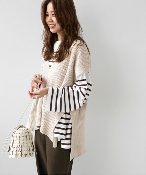 JOURNAL STANDARD relume(ジャーナルスタンダード レリューム)の「製品染めVネックベスト◆(ベスト・レディース・ナチュラル/キャメル・FREE)」の10枚目の写真