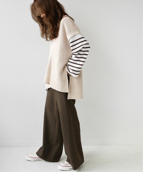 JOURNAL STANDARD relume(ジャーナルスタンダード レリューム)の「製品染めVネックベスト◆(ベスト・レディース・ナチュラル/キャメル・FREE)」の3枚目の写真