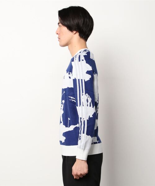 adidas（アディダス）の「ヒストリカルジャカード  長袖クルーネックセーター【adidas Golf/アディダスゴルフ】（ニット/セーター・メンズ・ブラック/ダークブルー・X-LARGE/SMALL/MEDIUM/XX-LARGE/LARGE）」の16枚目の写真