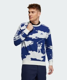 adidas（アディダス）の「ヒストリカルジャカード  長袖クルーネックセーター【adidas Golf/アディダスゴルフ】（ニット/セーター・メンズ）」
