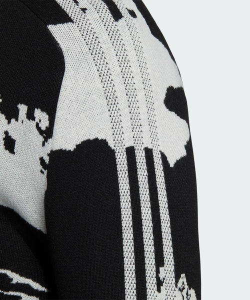 adidas（アディダス）の「ヒストリカルジャカード  長袖クルーネックセーター【adidas Golf/アディダスゴルフ】（ニット/セーター・メンズ・ブラック/ダークブルー・X-LARGE/SMALL/MEDIUM/XX-LARGE/LARGE）」の9枚目の写真