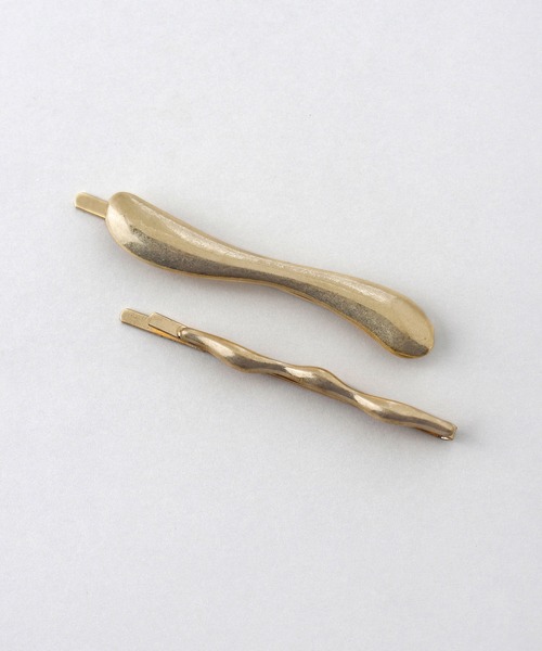 ANEMONE（アネモネ）の「マットメタルウェーブヘアピン[2本セット]（ヘアピン・レディース・シルバー/ゴールド・FREE）」の6枚目の写真