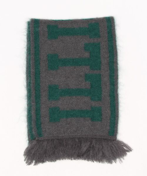 Lui's（ルイス）の「【SILLIS / シリス】フットボールマフラー（マフラー・レディース・ブラック/グレー・FREE）」の4枚目の写真