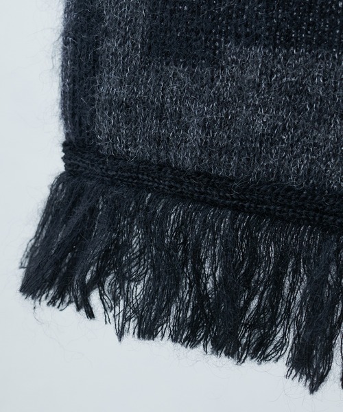 Lui's（ルイス）の「【SILLIS / シリス】フットボールマフラー（マフラー・レディース・ブラック/グレー・FREE）」の10枚目の写真