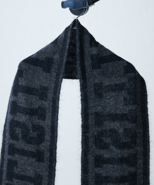 Lui's（ルイス）の「【SILLIS / シリス】フットボールマフラー（マフラー・レディース・ブラック/グレー・FREE）」の9枚目の写真