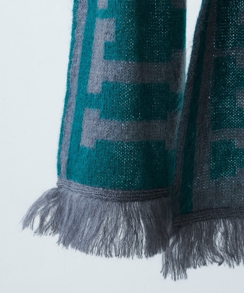 Lui's（ルイス）の「【SILLIS / シリス】フットボールマフラー（マフラー・レディース・ブラック/グレー・FREE）」の7枚目の写真