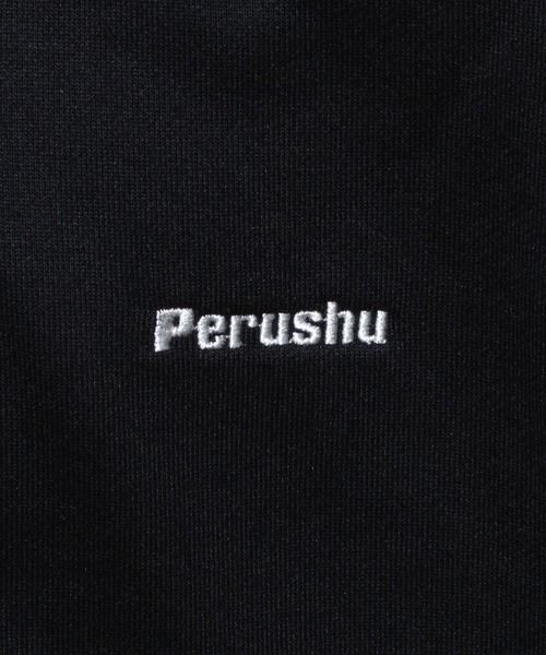 Perushu（ペルーシュ）の「Perushu刺繍ロゴパーカー（パーカー・メンズ・ライトグレー/ブラック/オフホワイト/オレンジ/グリーン・MEDIUM/LARGE）」の20枚目の写真