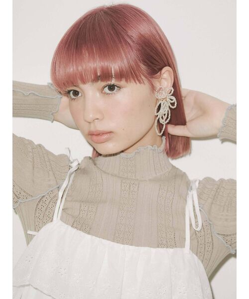 merry jenny（メリージェニー）の「floral beads earrings（イヤリング・レディース・クリア/グレー・FREE）」の3枚目の写真
