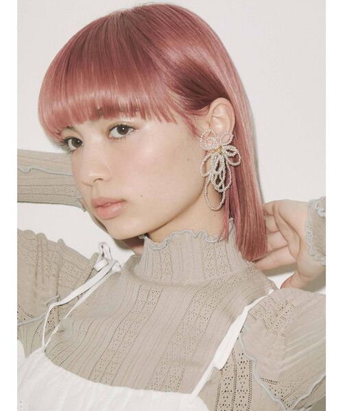 merry jenny（メリージェニー）の「floral beads earrings（イヤリング・レディース・クリア/グレー・FREE）」の13枚目の写真