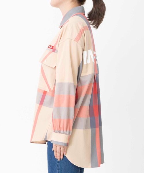 MILKFED.(ミルクフェド)の「BIG POCKET PLAID SHIRT(シャツ/ブラウス・レディース・イエロー/ベージュ/ライトピンク・ONE SIZE)」の12枚目の写真