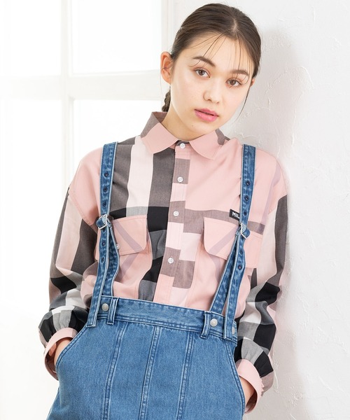 MILKFED.(ミルクフェド)の「BIG POCKET PLAID SHIRT(シャツ/ブラウス・レディース・イエロー/ベージュ/ライトピンク・ONE SIZE)」の17枚目の写真