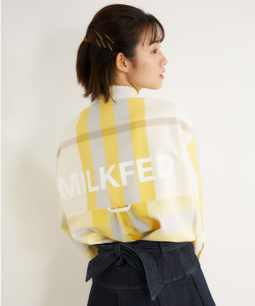 MILKFED.(ミルクフェド)の「BIG POCKET PLAID SHIRT(シャツ/ブラウス・レディース・イエロー/ベージュ/ライトピンク・ONE SIZE)」の19枚目の写真