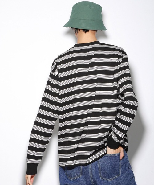 PBLIM（ページボーイリム）の「【PAGEBOYLIM】マルチボーダーロンT（Tシャツ/カットソー・レディース・ブラック系その他/グレー系その他・MEDIUM/LARGE）」の8枚目の写真