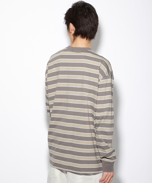 PBLIM（ページボーイリム）の「【PAGEBOYLIM】マルチボーダーロンT（Tシャツ/カットソー・レディース・ブラック系その他/グレー系その他・MEDIUM/LARGE）」の21枚目の写真