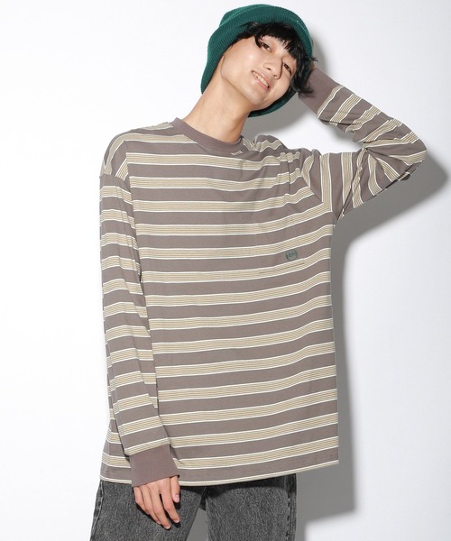 PBLIM（ページボーイリム）の「【PAGEBOYLIM】マルチボーダーロンT（Tシャツ/カットソー・レディース・ブラック系その他/グレー系その他・MEDIUM/LARGE）」の17枚目の写真