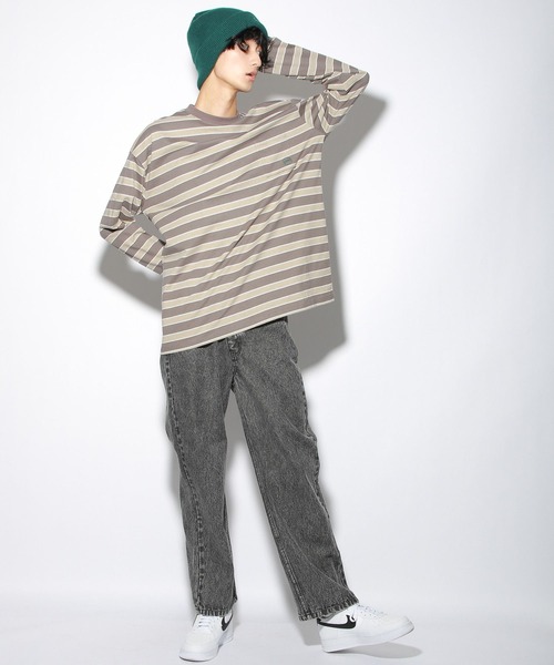 PBLIM（ページボーイリム）の「【PAGEBOYLIM】マルチボーダーロンT（Tシャツ/カットソー・レディース・ブラック系その他/グレー系その他・MEDIUM/LARGE）」の22枚目の写真