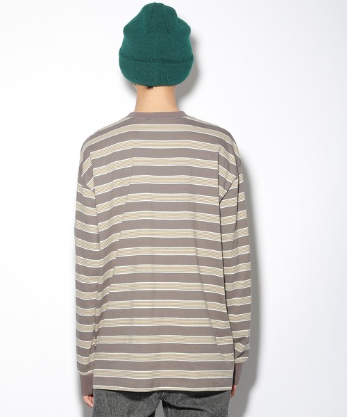 PBLIM（ページボーイリム）の「【PAGEBOYLIM】マルチボーダーロンT（Tシャツ/カットソー・レディース・ブラック系その他/グレー系その他・MEDIUM/LARGE）」の10枚目の写真